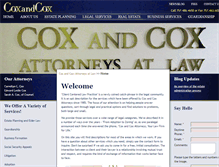 Tablet Screenshot of coxandcox.com